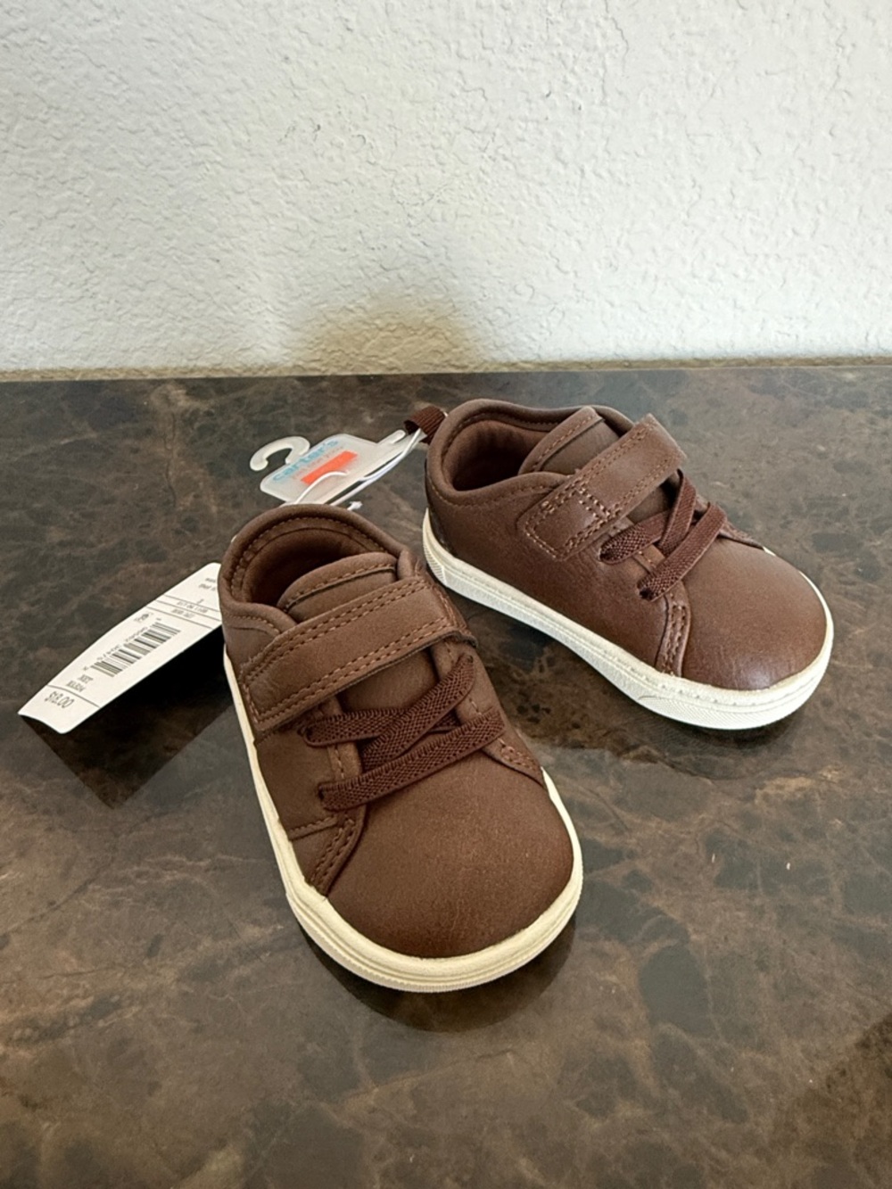 New! Carter's Just One You® Baby Solid Sneakers - Brown, Baby Shoe Size 3